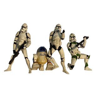 Star Wars Storm Troopers and R2-D2 Droid Action Figure Lot